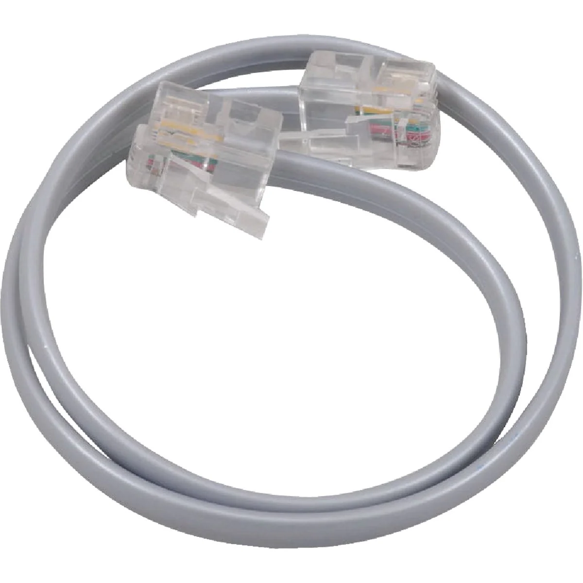 Efficient RCA 1 Ft. Silver Phone Cord Reusable