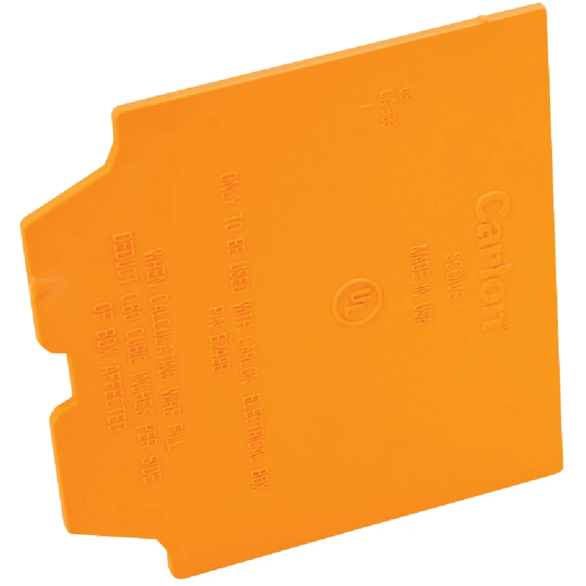 Crafted Carlon 2-Gang PVC Low-Voltage Divider Plate Clean