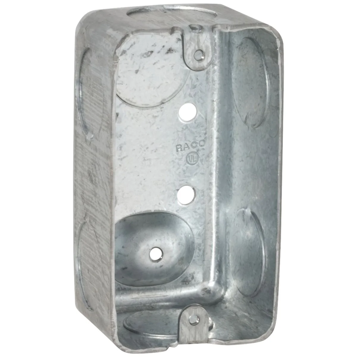 Efficient Raco 2-1 8 In. x 4 In. x 1-7 8 In. 8-Knockout Handy Box Professional