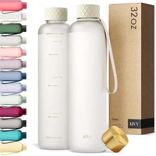 Green Slim Water Bottle 32oz Tritan Outstanding