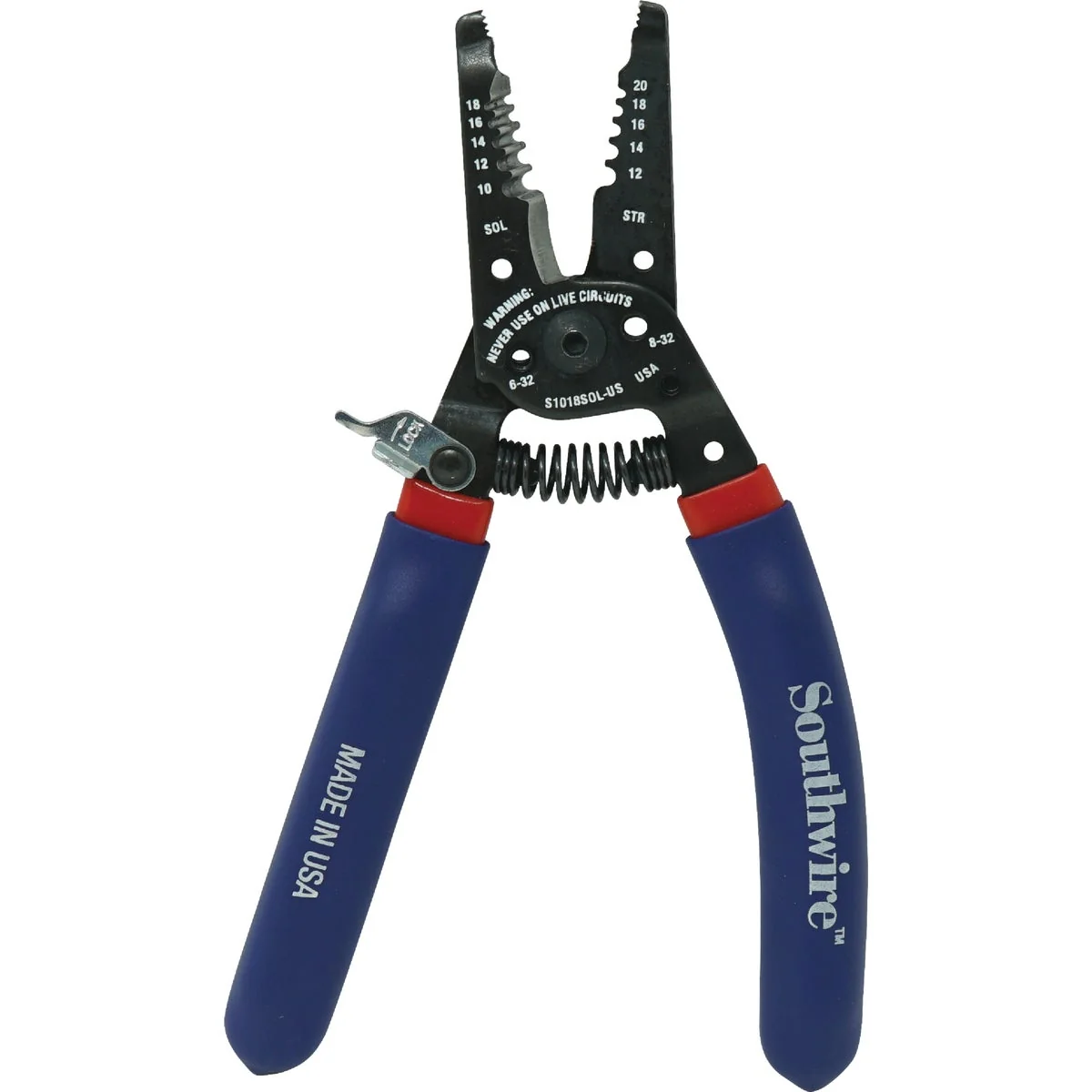 Reliable Southwire 9 In. 10 to 18 AWG Solid 12 to 20 AWG Stranded Ergo Handle Wire Stripper Artisan