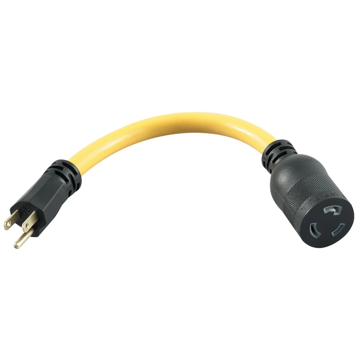 Verified Coleman Cable 9 In. 15A 125V Locking Adapter Cord Solid