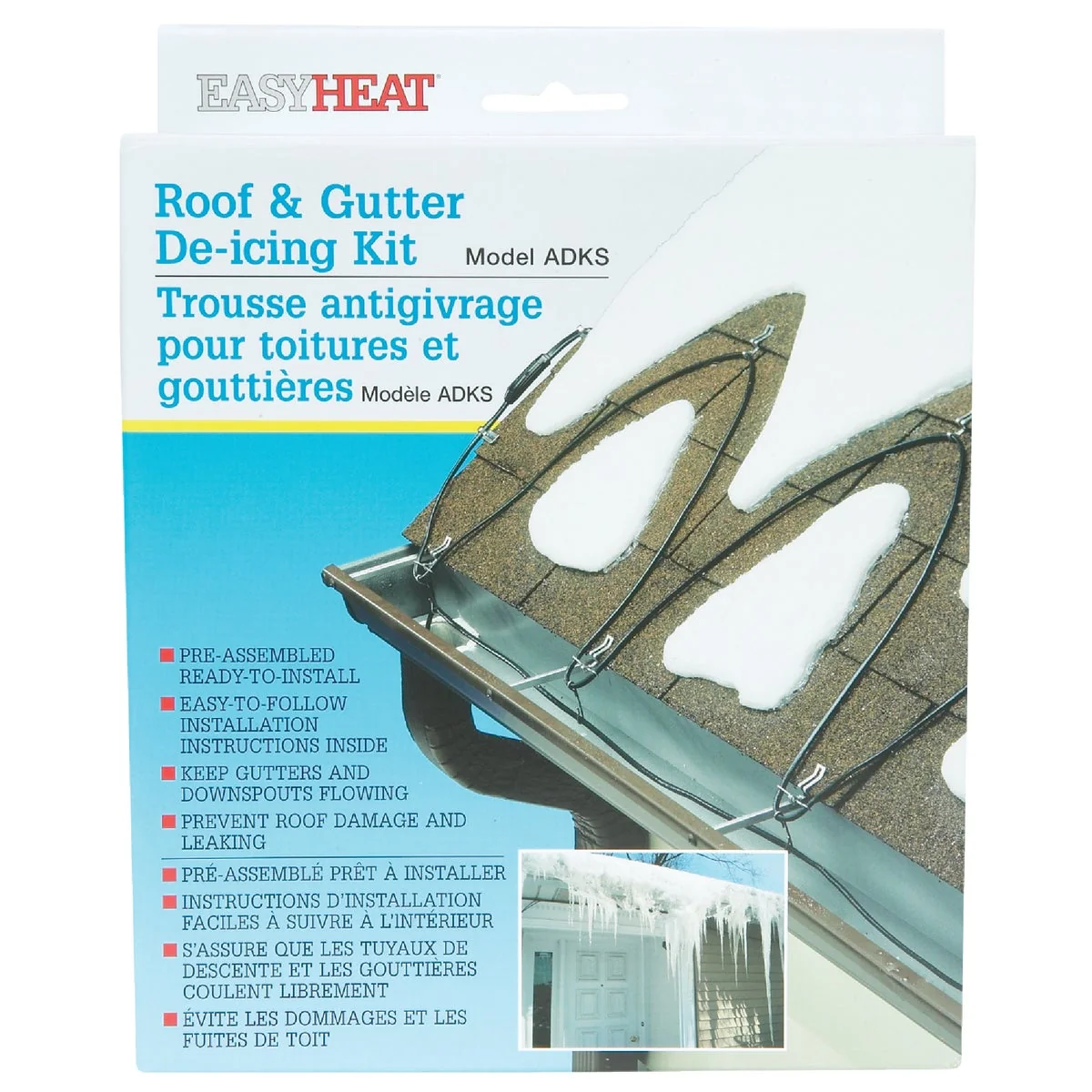 Expertly Made Easy Heat 30 Ft. 120V 5W De-Icing Roof Cable Traditional