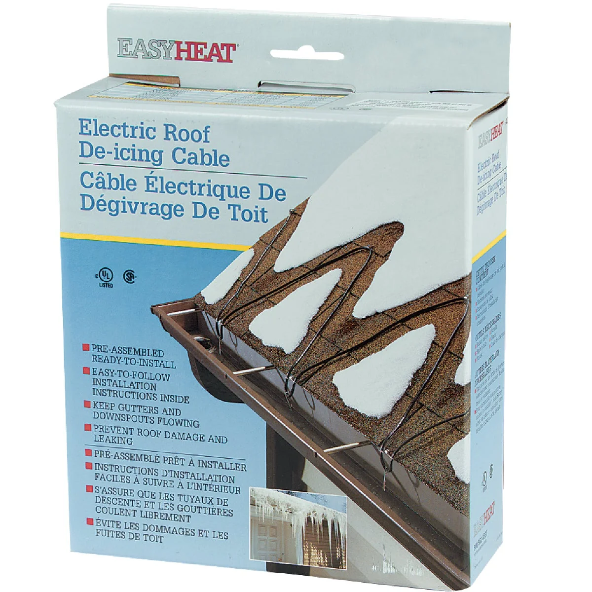 Soft Easy Heat 100 Ft. 120V 5W De-Icing Roof Cable Modern