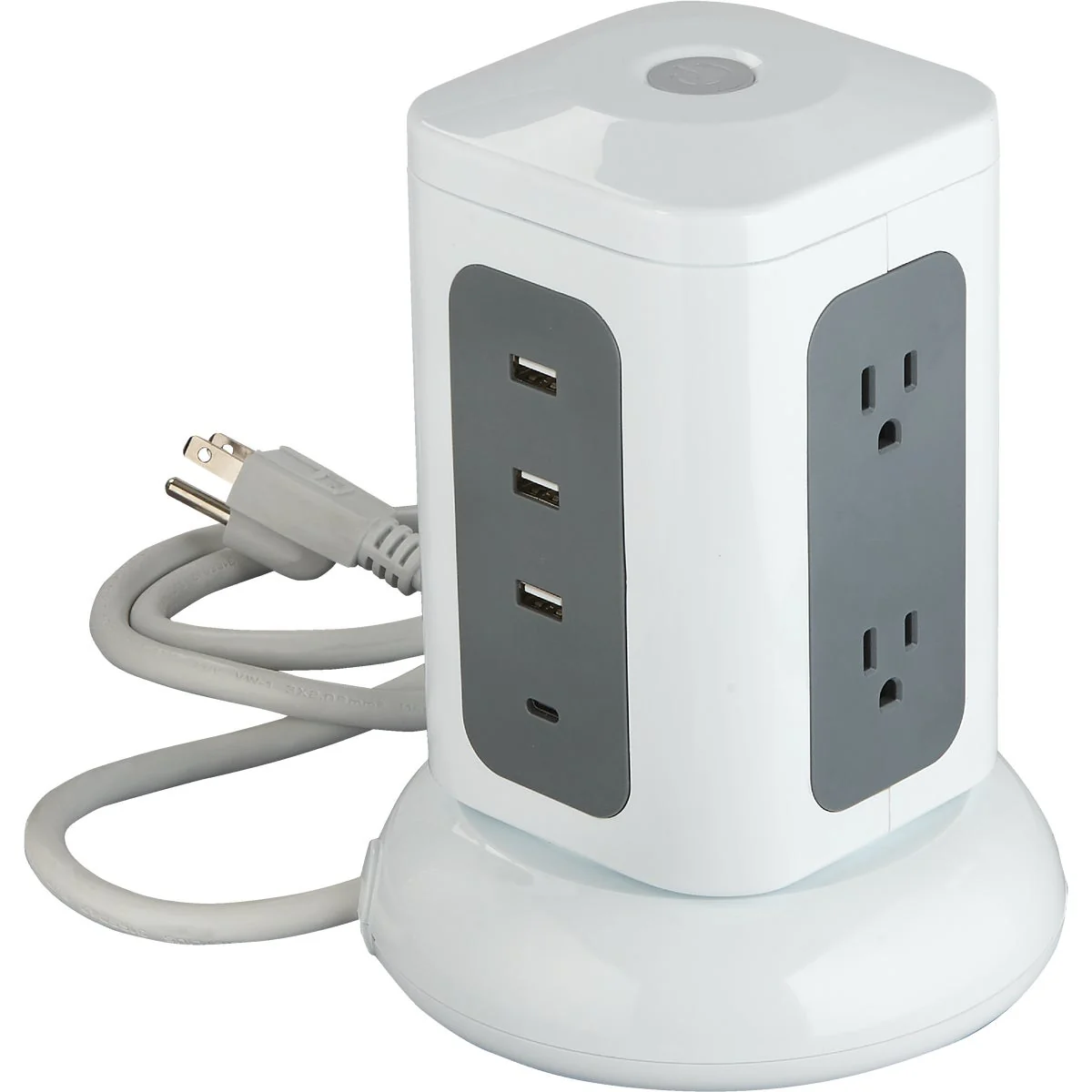 Luxury Do it 6-Outlet 3-USB 1800J White Surge Protector with 3 Ft. Cord Sustainable