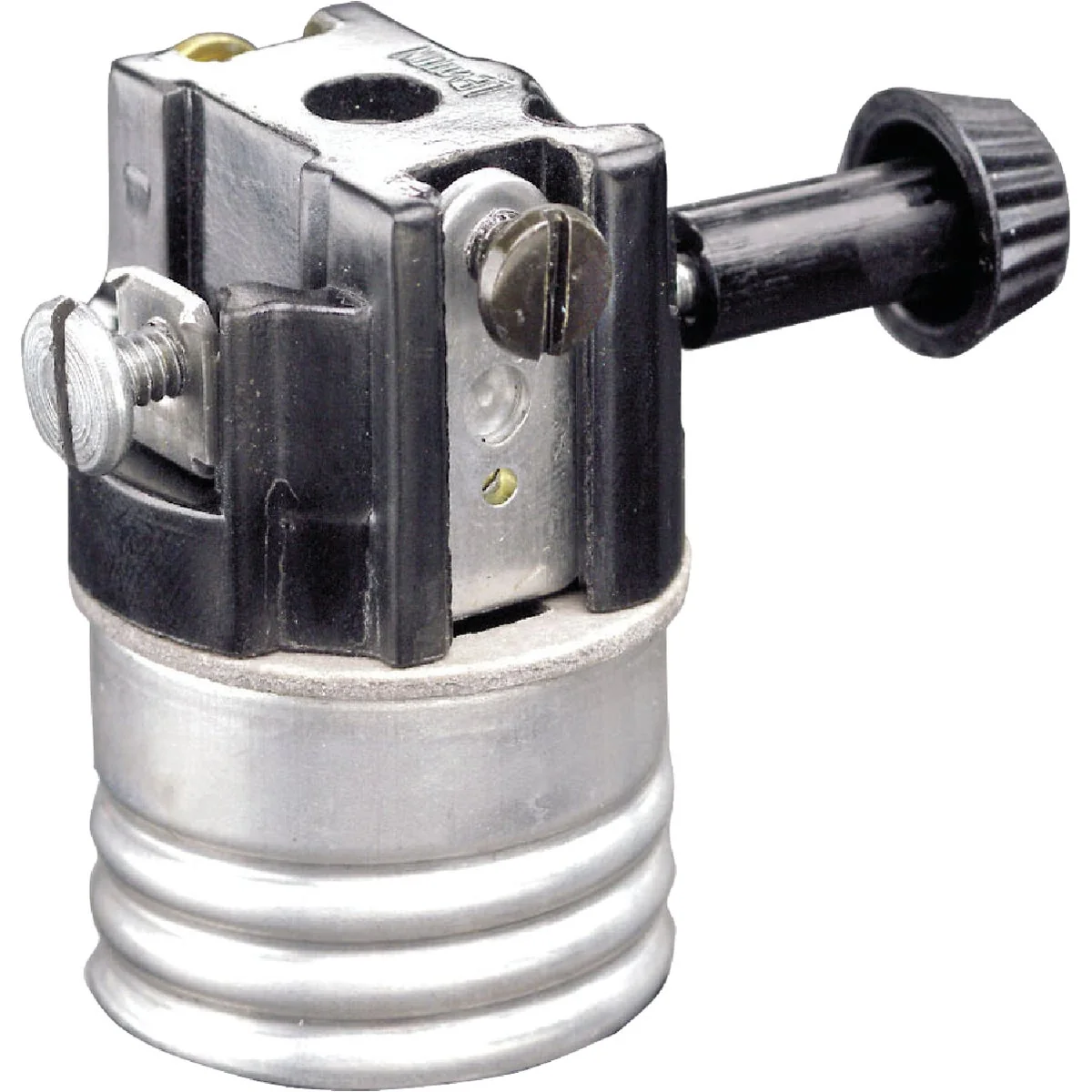 Consistent Leviton Turn-Knob Medium Base Steel Interior Lamp Socket Healthy