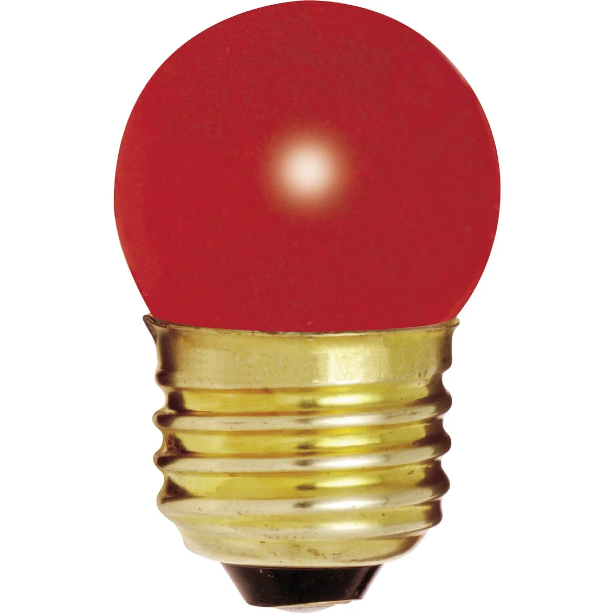 Crafted Satco 7.5W Red Medium Base S11 Incandescent Light Bulb High-Quality