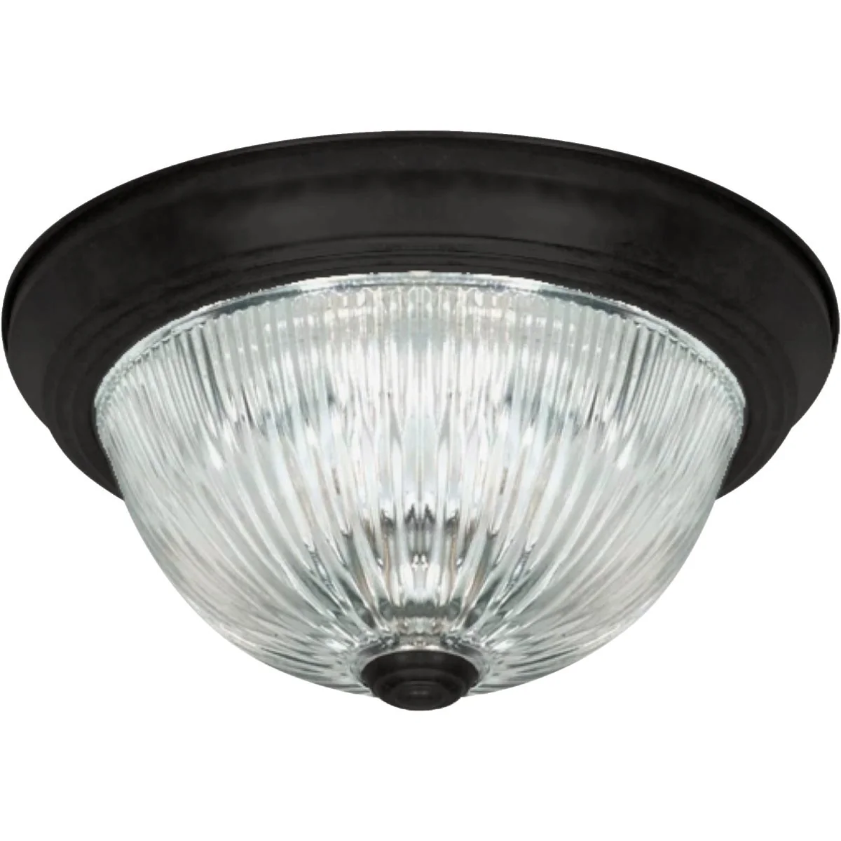 Official Home Impressions 11 In. Matte Black Flush Mount Clear Glass Trusted
