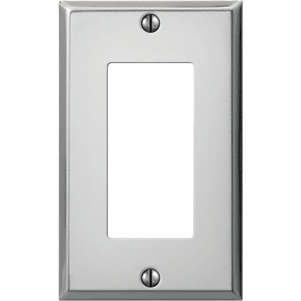 Advanced Amerelle PRO 1-Gang Stamped Steel Rocker Decorator Wall Plate Polished Chrome Genuine
