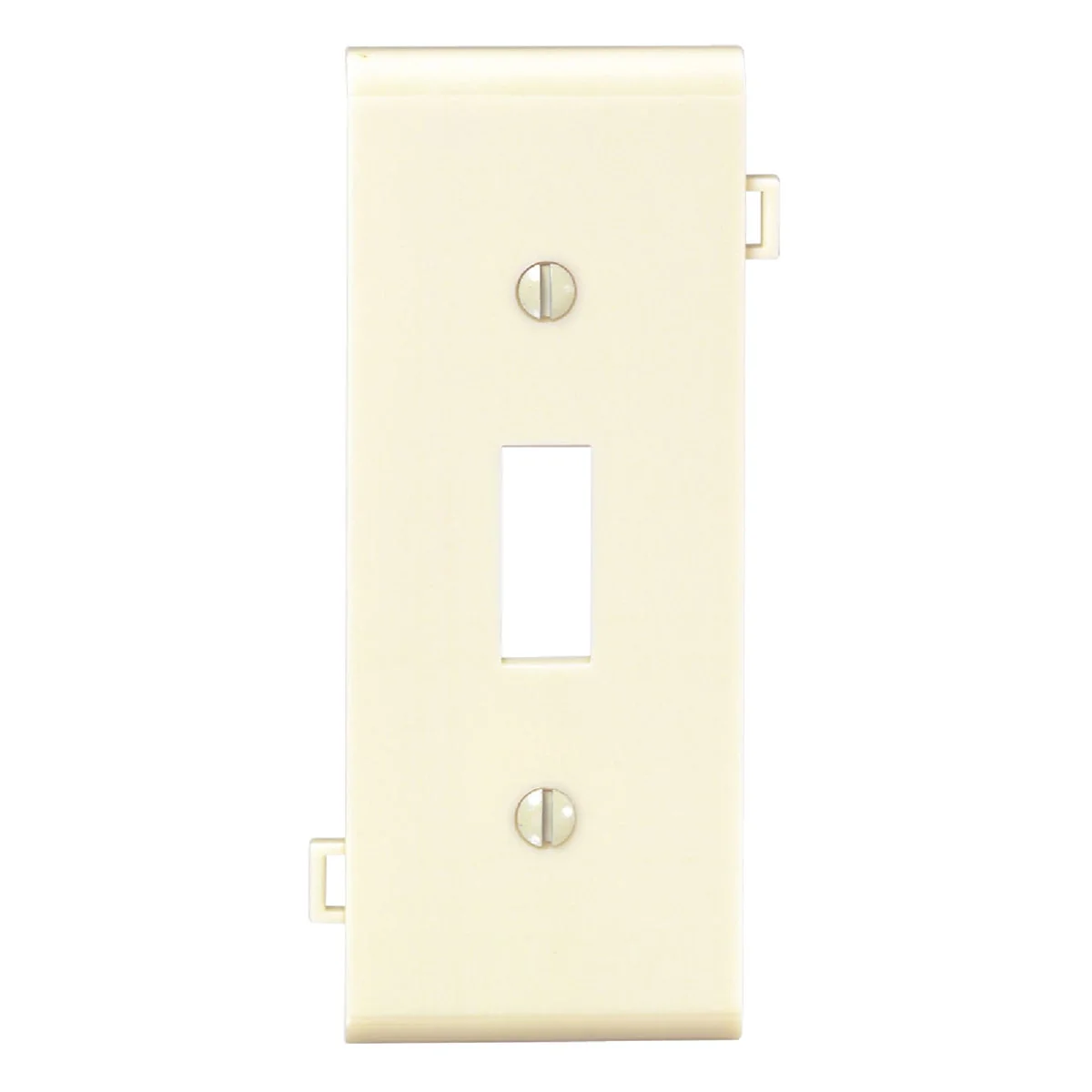 High-Performance Leviton 1-Gang Plastic Sectional Toggle Switch Wall Plate Center Panel Ivory Solid