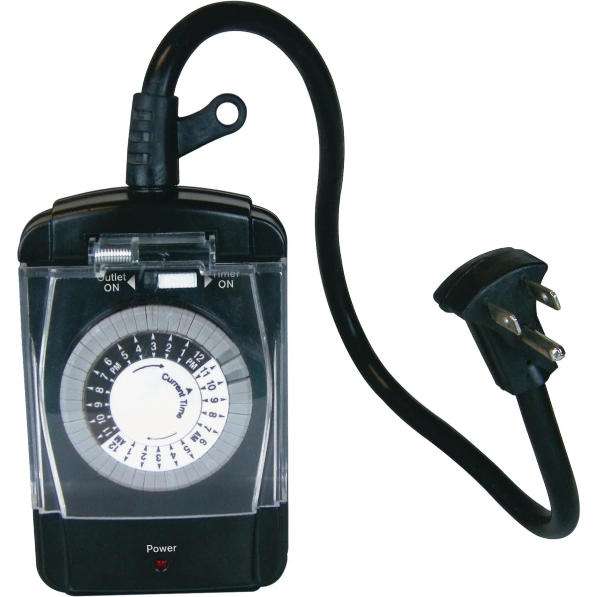 Breathable Prime 15A 125V 1875W Black 24 Hr. Outdoor Timer Fine