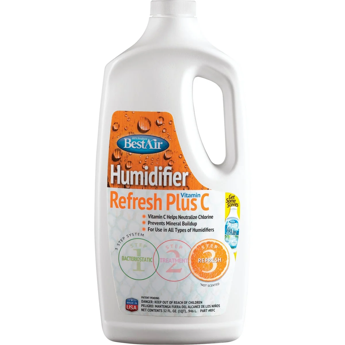 Quality Air Refresh Plus Vitamin C 32 Oz. Liquid Humidifier Treatment Solid