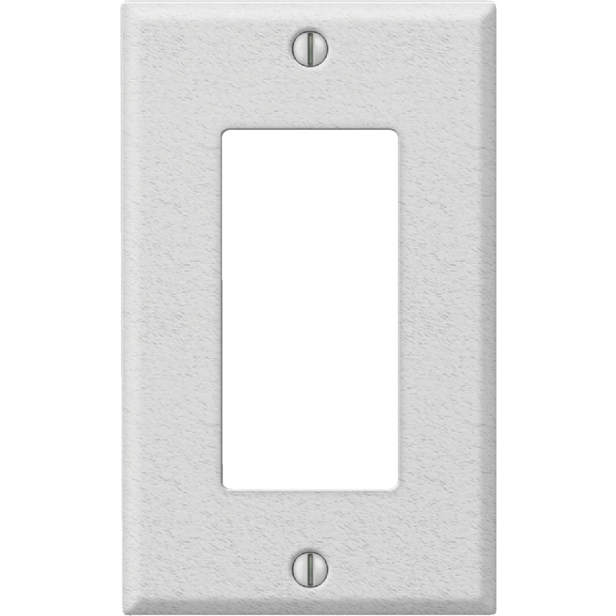 Lightweight Amerelle PRO 1-Gang Stamped Steel Rocker Decorator Wall Plate White Wrinkle Safe
