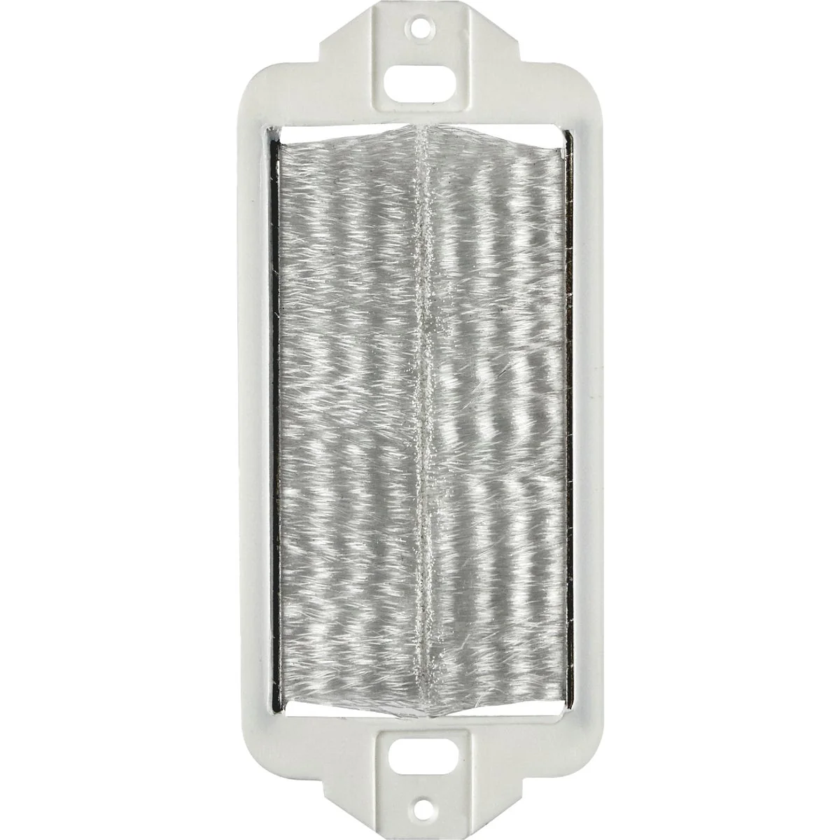 Minimalist Leviton Decora White Brush Passthrough Wall Plate Insert Flexible