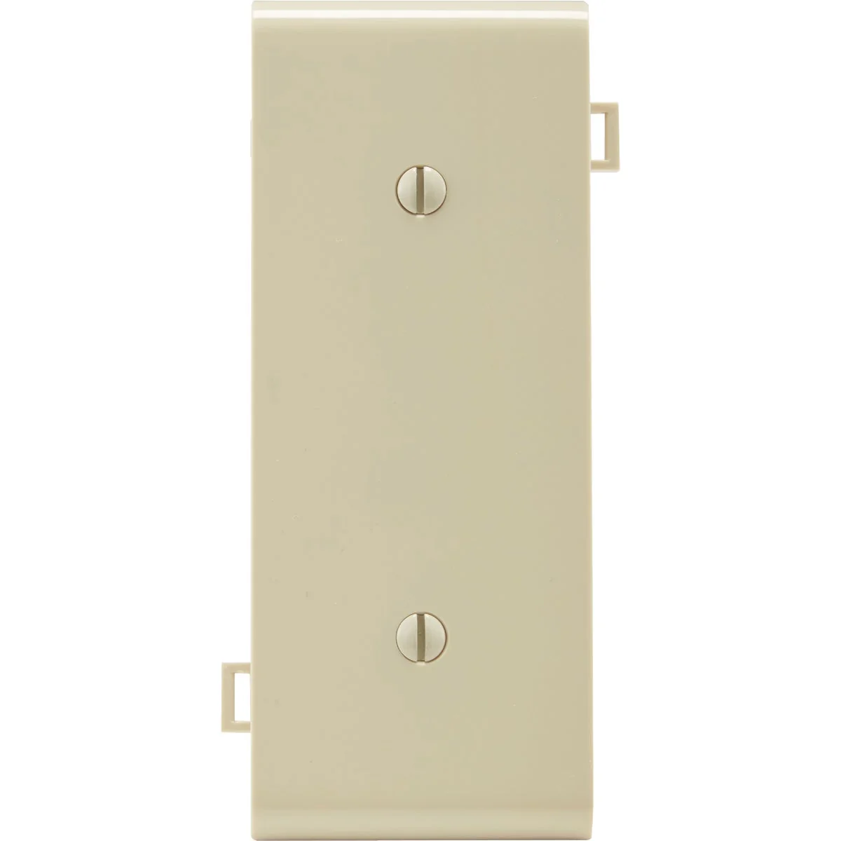 Stylish Leviton 1-Gang Standard Center Nylon Blank Wall Plate Ivory Classic