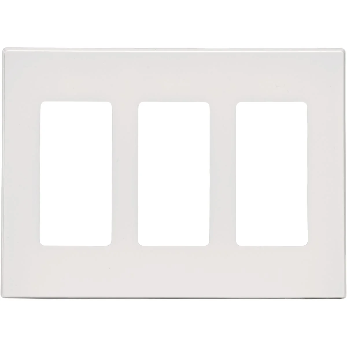 Advanced Leviton Decora Plus 3-Gang Poly Carbonate Screwless Decorator Wall Plate White Quality