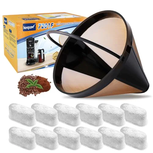 Enhanced Reusable Coffee Filter 14 cup Compatible with Cuisinart Modern