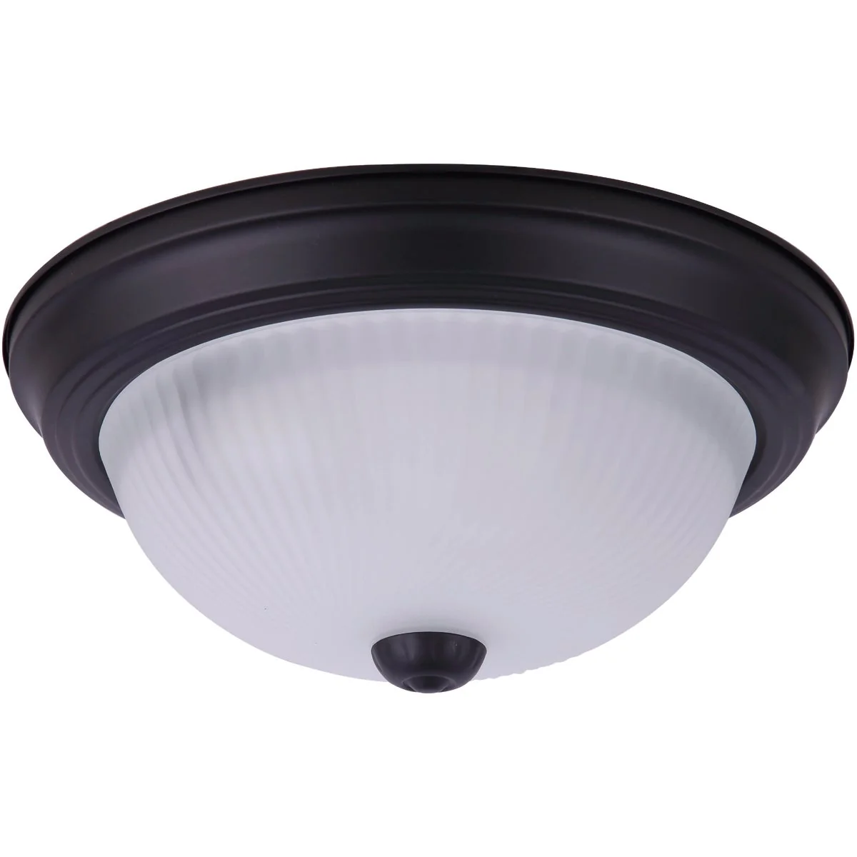 Superior Home Impressions 11 In. Matte Black Flush Mount Frosted Glass Selected