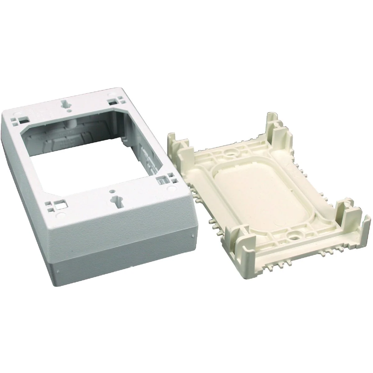 Selected Wiremold CordMate White Plastic 1-3 8 In. Outlet Box Classic