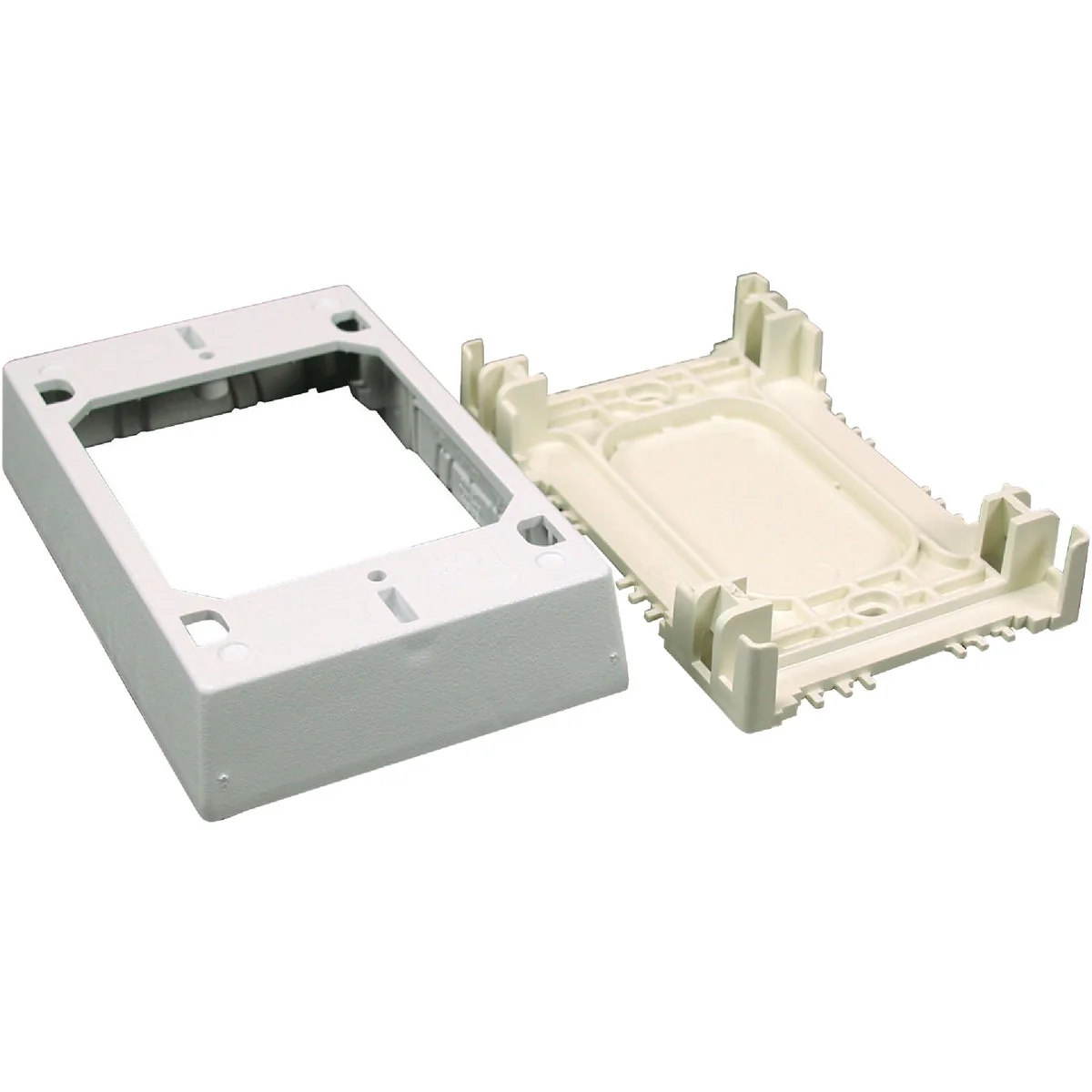Certified Wiremold CordMate White Plastic 1-3 4 In. Extra Deep Outlet Box Traditional