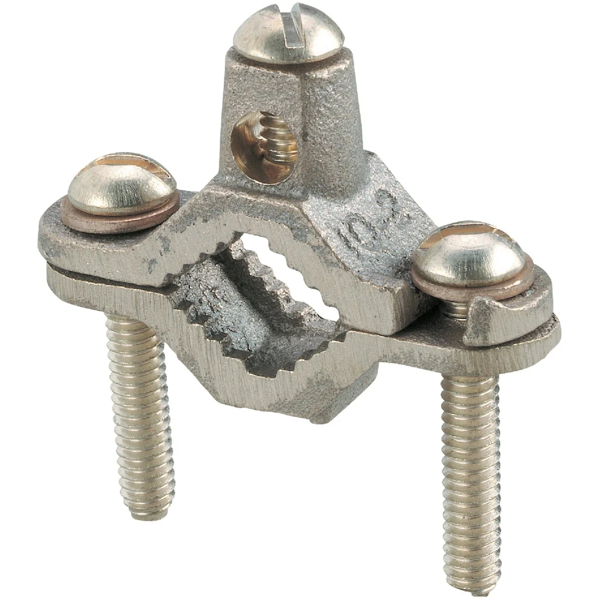 Classic Steel City 1 2 In. to 1 In. 10 to 2 AWG Set Screw Ground Clamp Premium