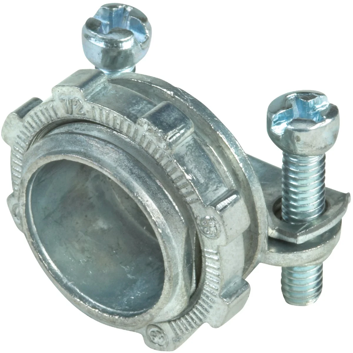 Convenient Halex 3 8 In. Die Cast-Zinc Clamp 10-3 Wire Size Box Connector 5-Pack Exclusive