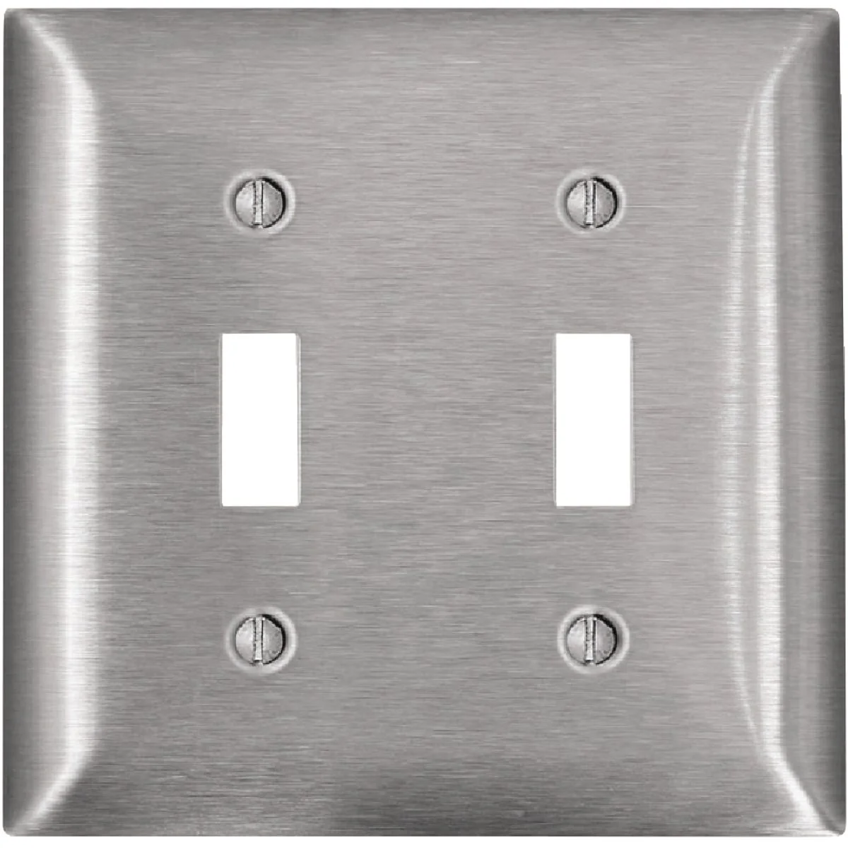 Trusted Leviton 2-Gang Stainless Steel Toggle Magnetic C-Series Switch Wall Plate Casual