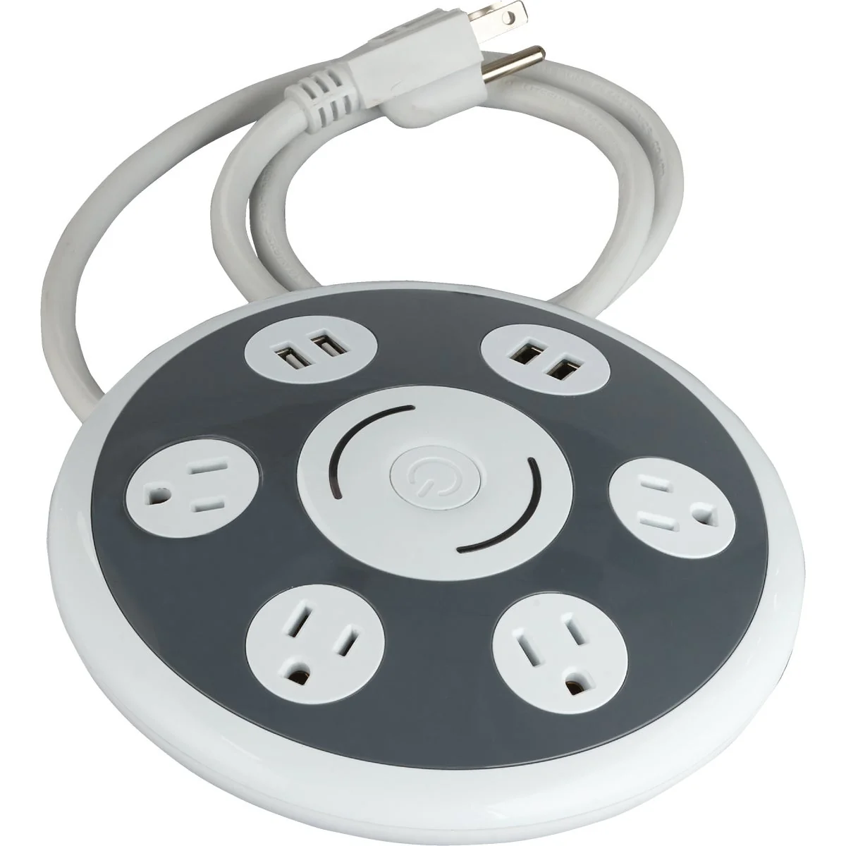 Sustainable Do it 4-Outlet 4-USB 1800J White Gray Surge Protector with 3 Ft. Cord Top-Quality