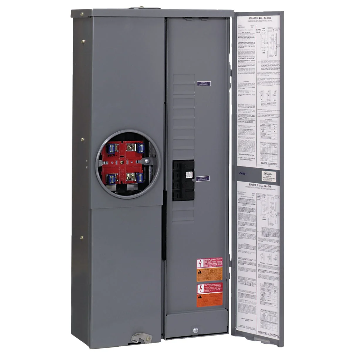 Relaxed Square D HOM 200A 8-Space 16-Pole Rainproof Plug On Neutral Outdoor Meter Breaker Panel Proven
