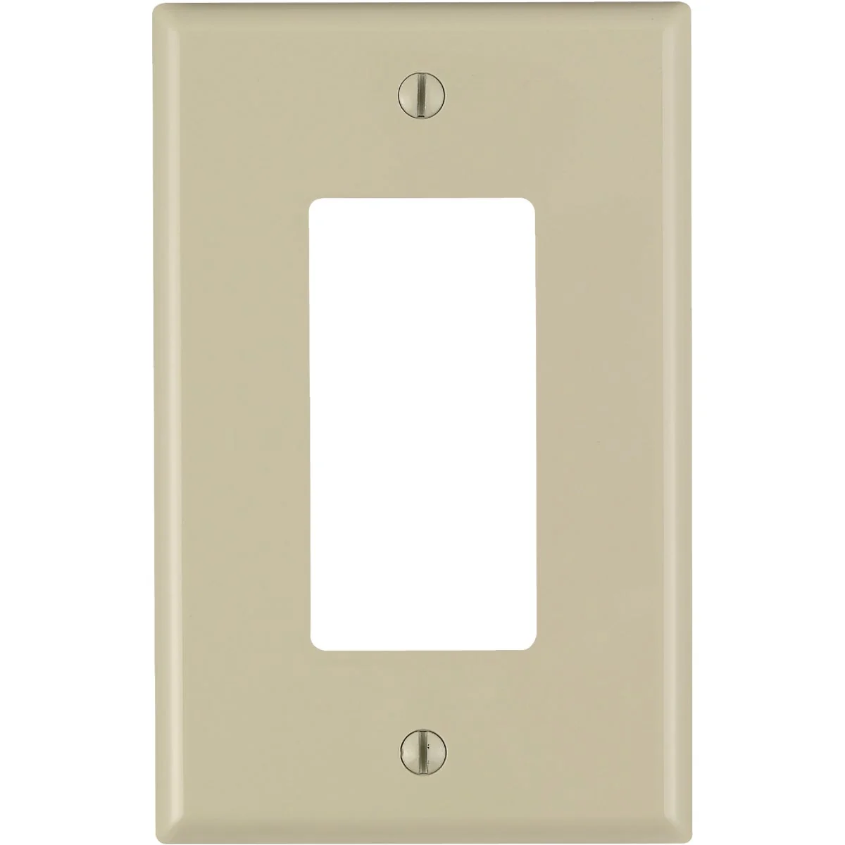 Fashionable Leviton Decora 1-Gang Thermoplastic Nylon Mid-Way Rocker Wall Plate Ivory Next-Generation