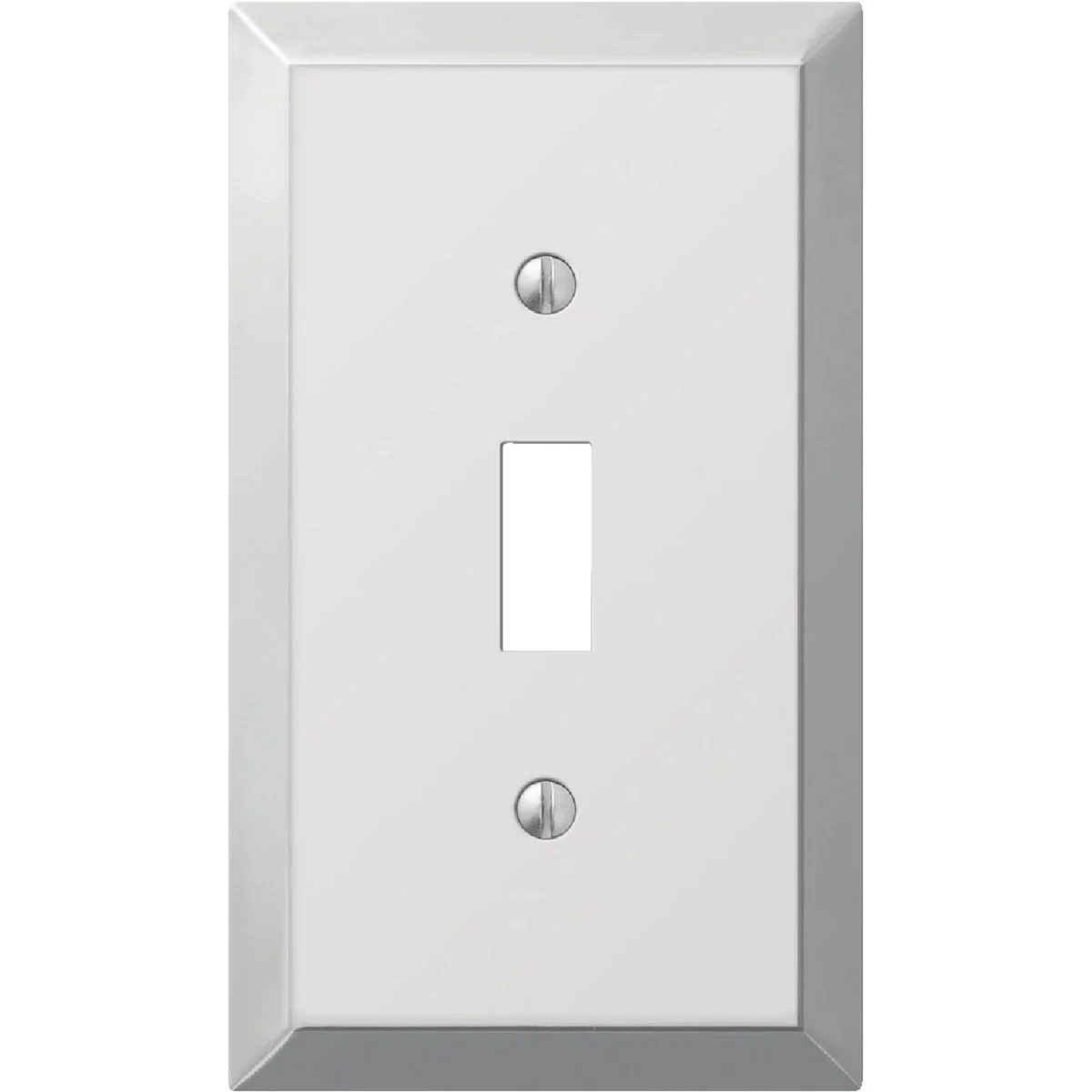 Smart Amerelle 1-Gang Stamped Steel Toggle Switch Wall Plate Polished Chrome Environmentally Friendly