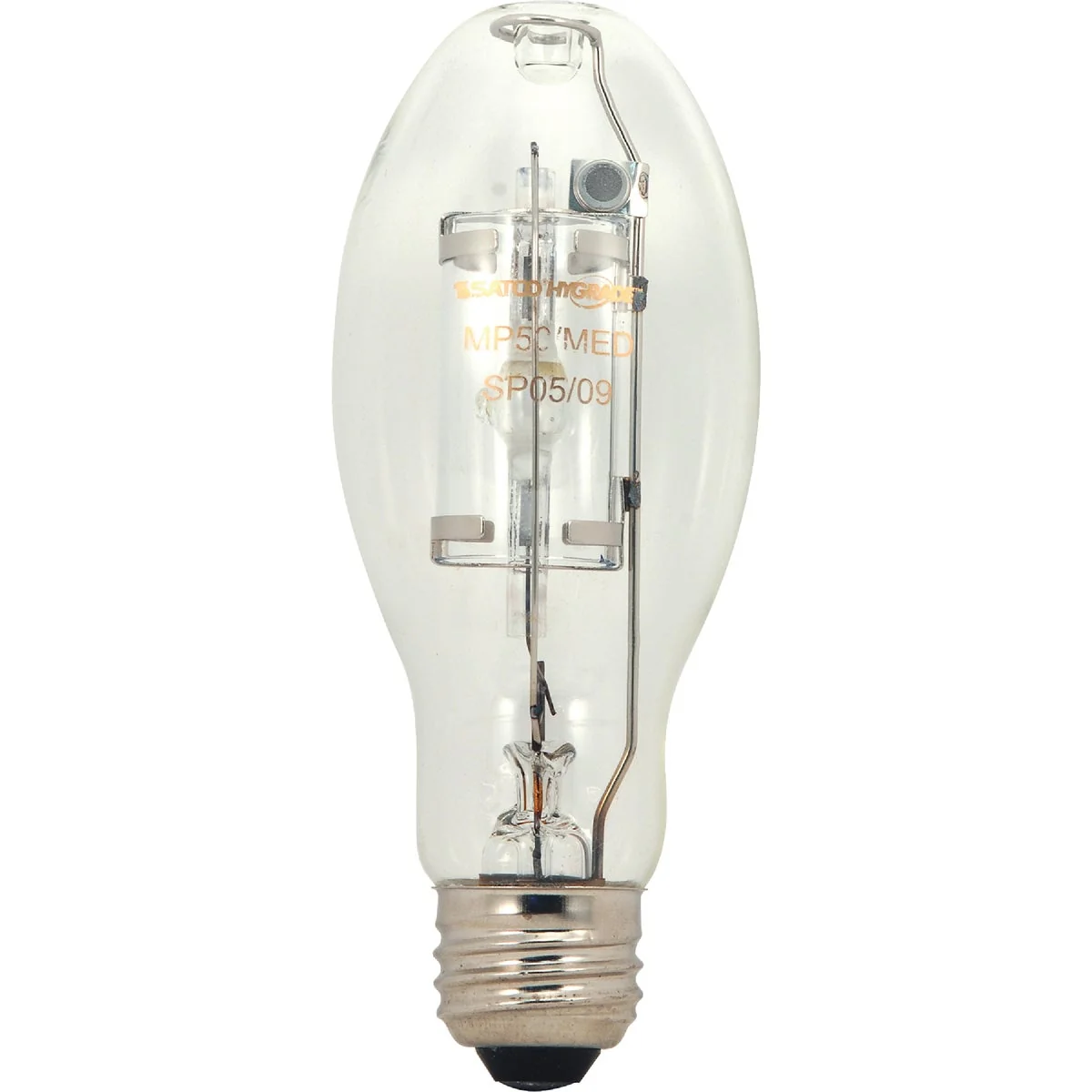 Official Satco 175W Clear ED17 Medium Metal Halide High-Intensity Light Bulb Refined