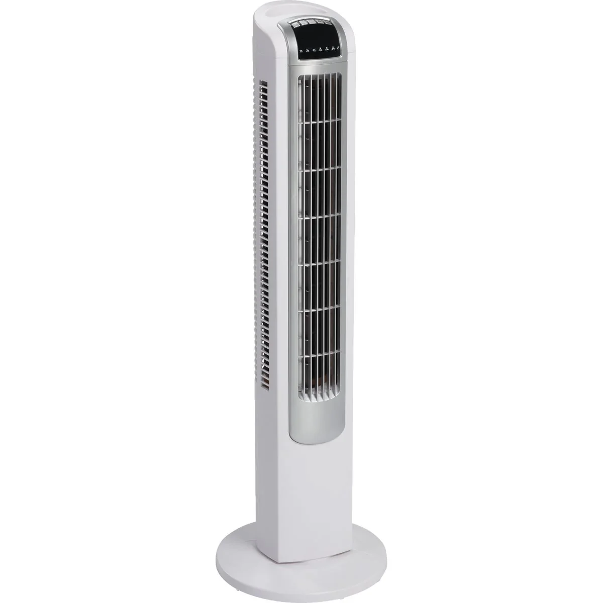 Efficient Comfort 35 In. 3-Speed White Silver Tower Fan Certified