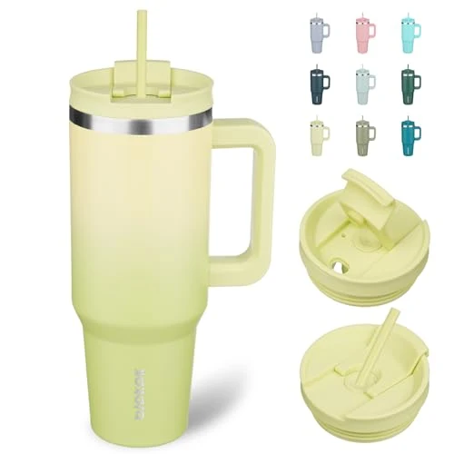 Top-Quality 40 oz Insulated Tumbler with Handle Straw High-Quality
