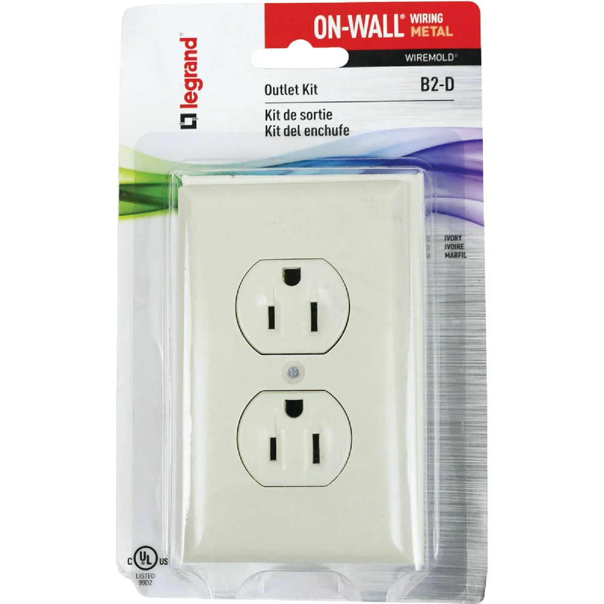 High-Quality Wiremold On-Wall Ivory Metal 1 In. Outlet Box Kit Fashionable