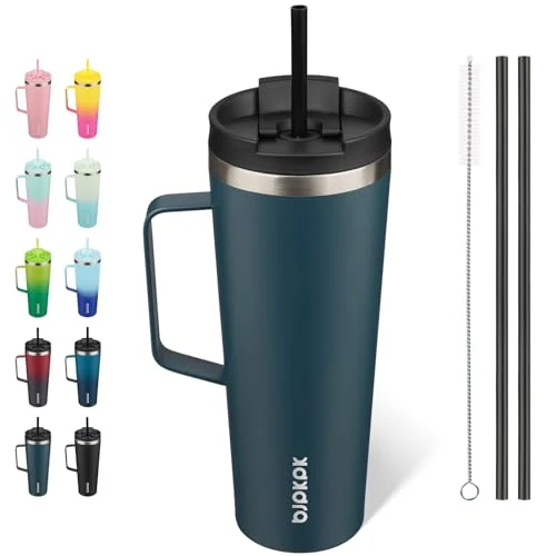 Expertly Made 26oz Insulated Tumbler with Handle Fast