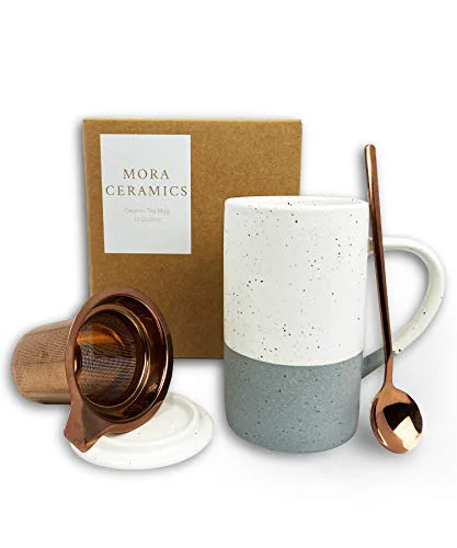 Contemporary Ceramics Tea Cup with Loose Leaf Infuser Outstanding