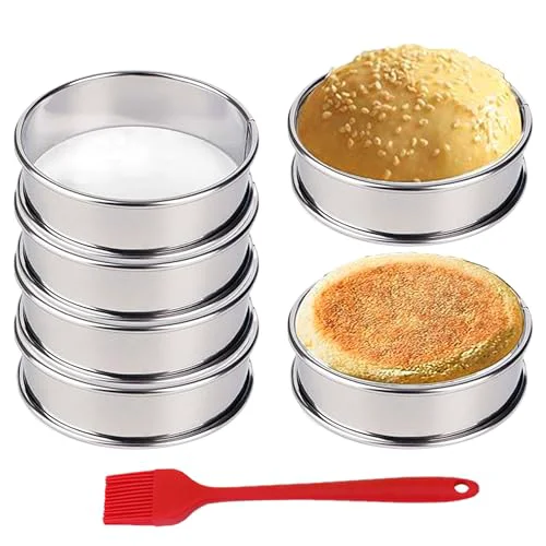 Certified English Muffin Rings 6 Count High-Quality