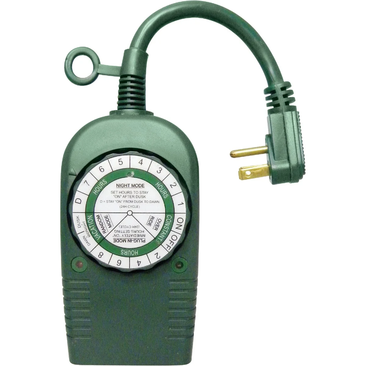 Environmentally Friendly Do it 12.5A 120V 1500W Green Outdoor Timer Solid
