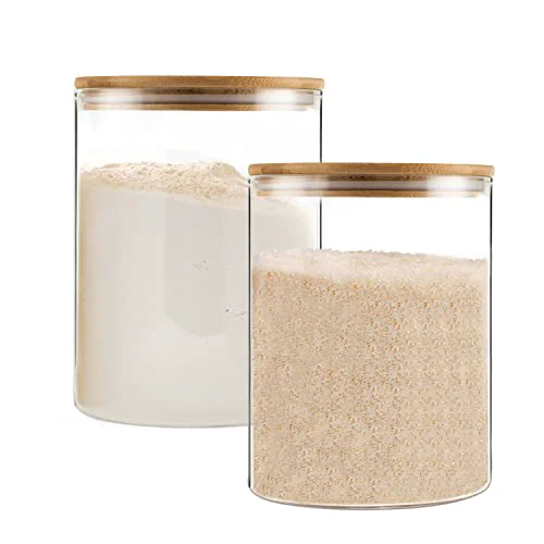 Refined Glass Storage Jars Organic