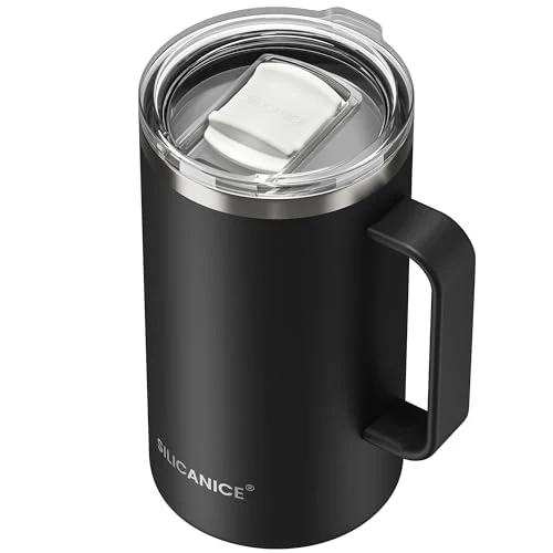 High-End 14 24oz Insulated Coffee Mug With Handle Recyclable