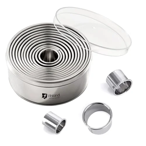 Excellent 12 Pcs 304 Stainless Steel Biscuit Cutter Set 12 Count Healthy