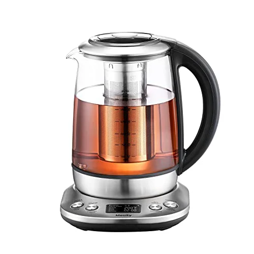 Relaxed Electric Tea Kettle Borosilicate Glass Tea Maker With Temperature Control and Infuser Exceptional