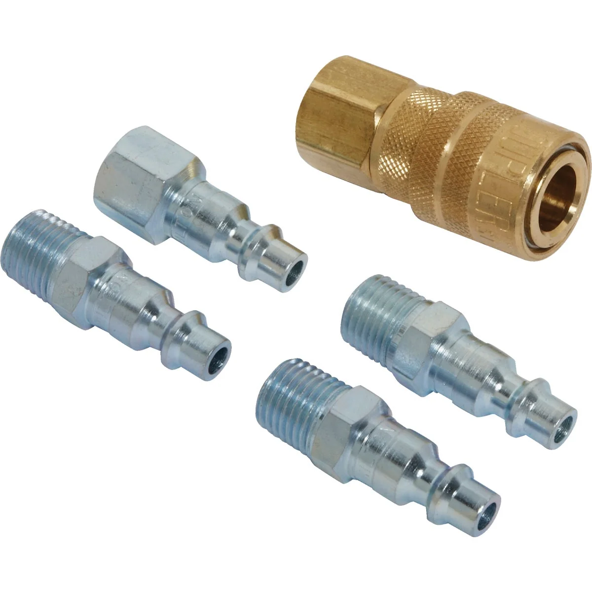 Crafted Milton 1 4 In. M-Style Coupler and Plug Kit 5-Piece Excellent