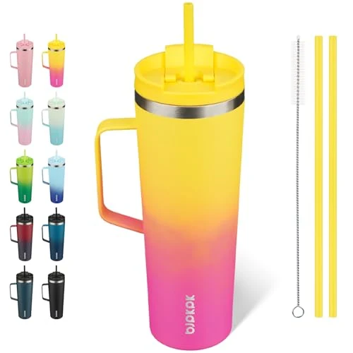 Luxury 30oz Insulated Tumbler with Handle Green