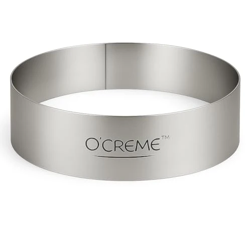 User-Friendly Stainless Steel Cake Ring Mold for Baking 12×3 Inch Carefully Designed
