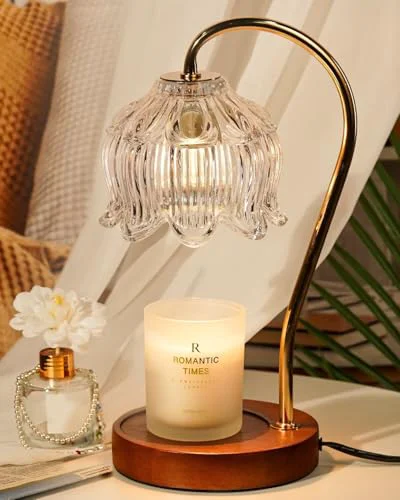 Flexible Flower Candle Warmer Lamp with Timer Traditional