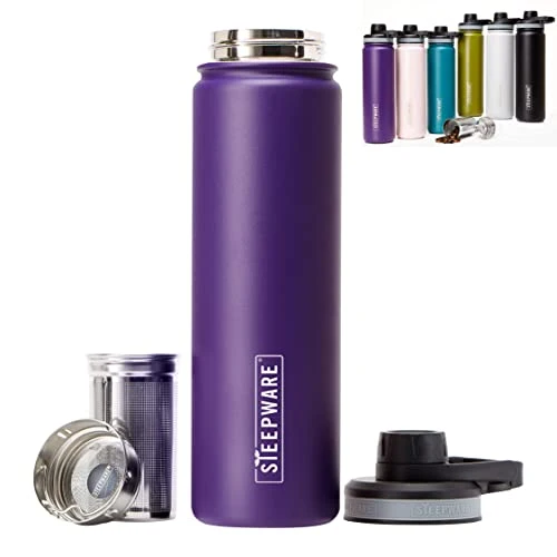 Versatile Steepware Tea Tumbler and Thermos Detailed