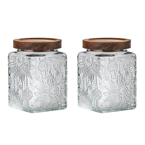 Consistent Vintage Glass Airtight Storage Jar Fast