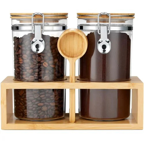 Reliable Coffee Container with Shelf Traditional